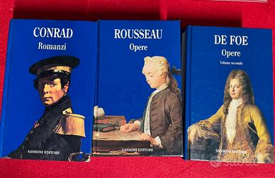 Conrad, Defoe, Rousseau, (3 vol) Sansoni ed