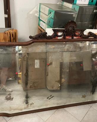 Grande specchiera intarsiata