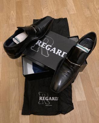 Scarpe uomo eleganti pelle lucida e fibia