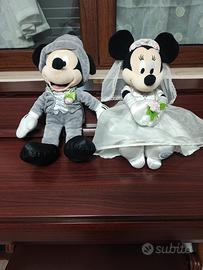 Peluche Minnie e Topolino sposi