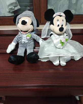 Peluche Minnie e Topolino sposi