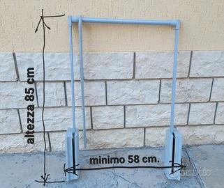 Appendiabiti regolabile saliscendi per armadio