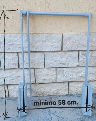 Appendiabiti regolabile saliscendi per armadio