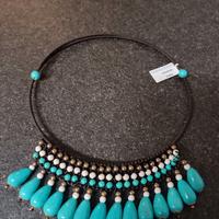 Collana Laeta Choker Necklace di Howlite Turchese