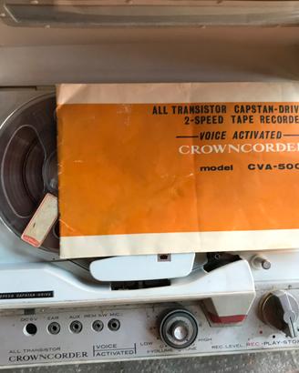 Registratore a bobine CROWNCORDER CVA 5001