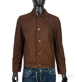Etro Milano Giacca Uomo L Pelle Fodera Seta