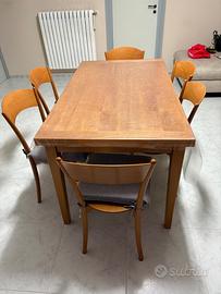 Tavolo allungabile 6 sedie caligaris