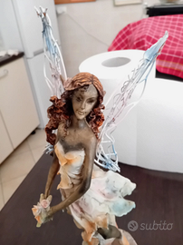 Statuina Fata dei Boschi Fantasy - altezza 34 cm