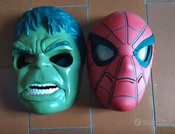 Set Maschere Marvel - Hulk e Spider-Man