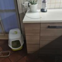 mobiletto cucina con libreria