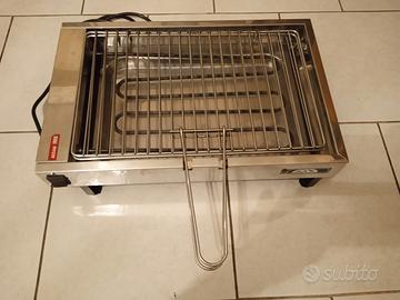 grill elettrico galaxy inox nuovo 