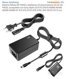 Batteria fittizia NP-FW50 per Sony fotocamera 