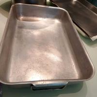 Teglia rettangolare alluminio pesante professional