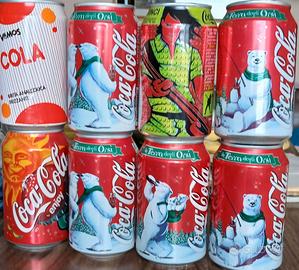Lattine coca cola e varie