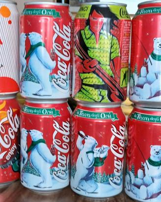 Lattine coca cola e varie