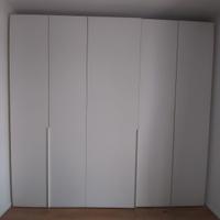 armadio camera da letto in nobilitato bianco latte