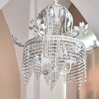 Lampadario vintage gocce di cristallo