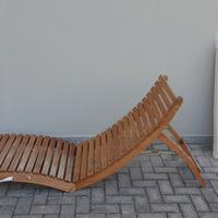 Lettino da giardino pieghevole chaise longue 