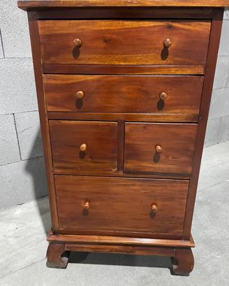 Caseettiera etnica in legno