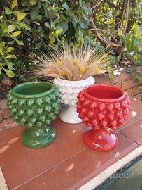 Mezze pigne in ceramica artigianale 