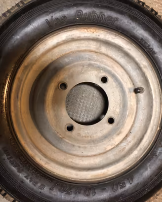 Ruota 450-10C per carrello appendice e caravan