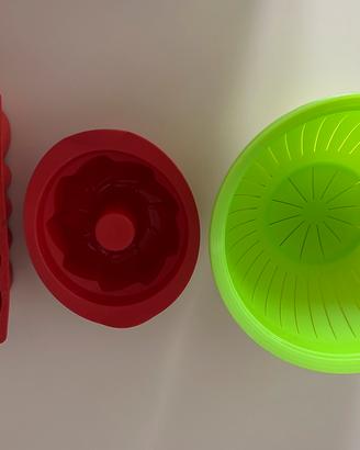 Tupperware stampi in silicone e scolaverdure