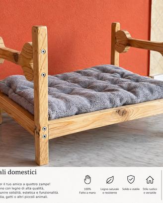 nuovo letto per cani/gatti fatta a mano artigianal