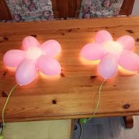 2 lampade a fiore