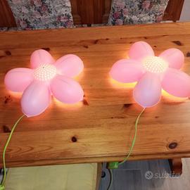 2 lampade a fiore