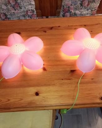 2 lampade a fiore