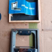 Livella quadra precisione bolla d'aria Fervi L150