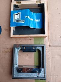 Livella quadra precisione bolla d'aria Fervi L150