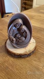 Candela Sacra Famiglia realizzata a mano