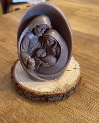 Candela Sacra Famiglia realizzata a mano