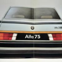 Alfa romeo 75 depliant originale