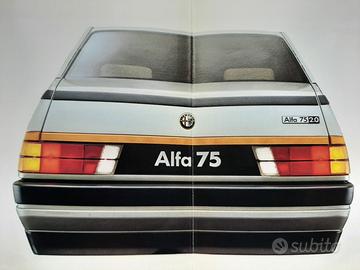 Alfa romeo 75 depliant originale