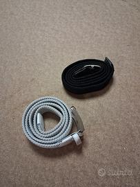 due cinture intrecciate regolabili
