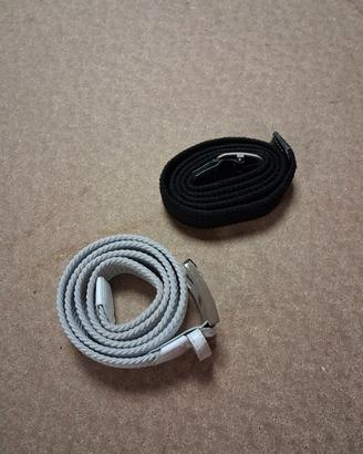 due cinture intrecciate regolabili