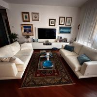 Coppia Divani Doimo Philip 77/92 pelle Bianca