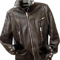 Chiodo pelle e shearling VersaceJC