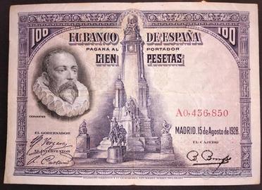 Spagna-100 pesetas(15/08/1928)