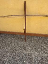 Balestra vintage anni 70 in legno cm 100