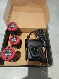 Set batterie e caricatore parkside 