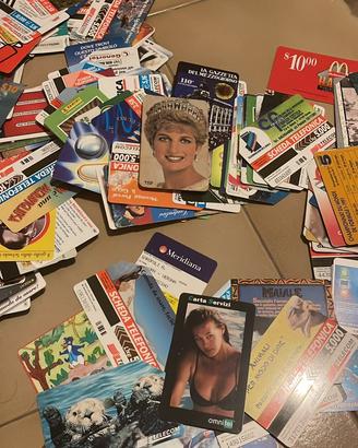 Collezione di piu di 250 schede telefoniche