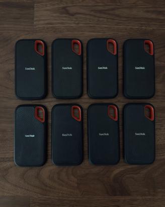 8x SanDisk Extreme Portable SSD 2TB