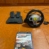 Volante Thrustmaster + pedaliera + gioco (ps2)