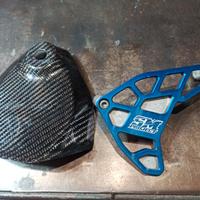 Cover filtro aria in carbonio + copri pignone HUSQ