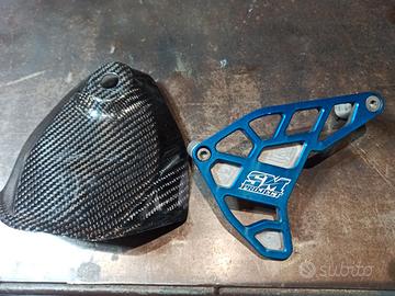 Cover filtro aria in carbonio + copri pignone HUSQ