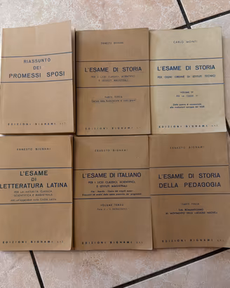 Edizioni Bignami L'esame lotto 6 libri testo