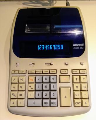Calcolatrice Olivetti con stampa